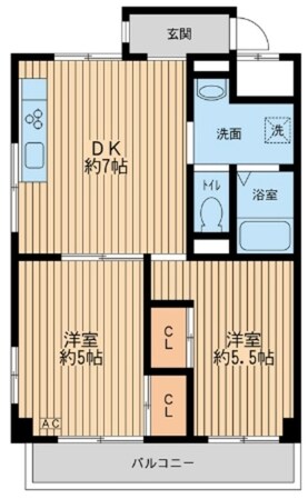 アビタシオンクレールの物件間取画像